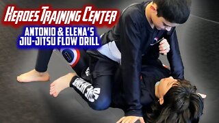 Heroes Training Center | Antonio Jiu-Jitsu Flow Drill | Yorktown Heights NY | Kickboxing & MMA