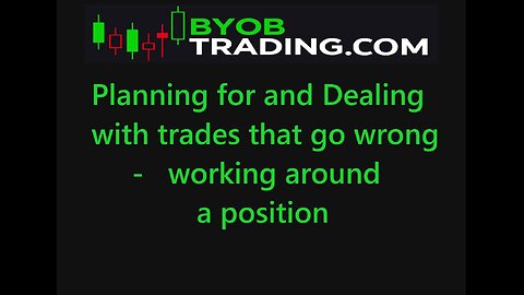 January 18th, 2024 BYOB Planning for & Dealing w/trades that go wrong or working around a position.
