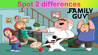 Family guy part 2 - Find the two differences - Brain games and puzzles welcome and try...
