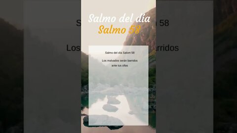 Salmo del día - Salmo 58 #shorts