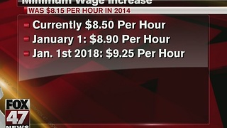 Michigan minimum wage increases 40 cents