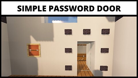 How to make password door in Minecraft || Simple automatic door