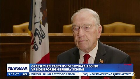 Grassley releases FD-1023 form alleging VP Biden foreign bribery scheme