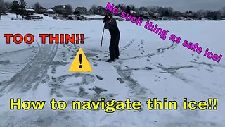 Ice fishing safety - No such thing as safe ice