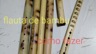 como fazer flauta de bambu @bambu total