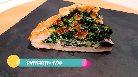 Quiche with spinach and ham: the idea to remedy leftover vegetables!!!