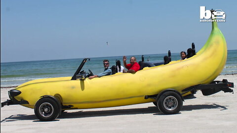 Banana Car: Inventor Turns Pick-Up Truck Into Driveable Banana I RIDICULOUS RIDES