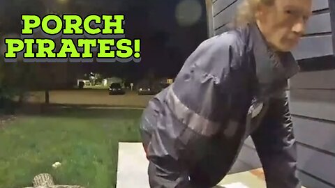 PORCH PIRATES CAUGHT ON CAMERA!