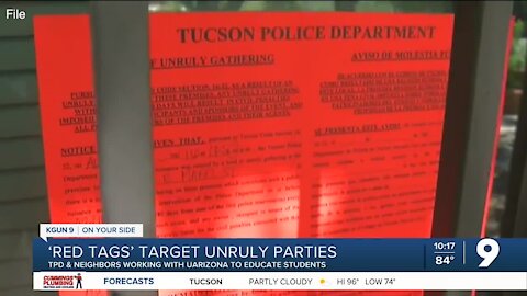 Tucson Police target unruly parties with 'Red Tags'