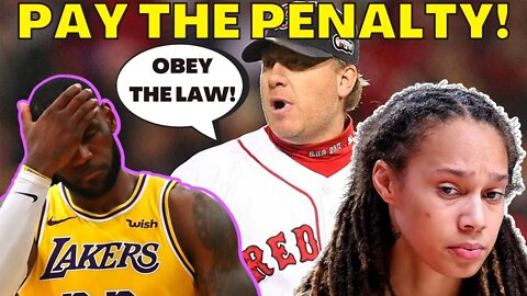 Red Sox & Phillies Legend Curt Schilling WRECKS Brittney Griner & Lebron James! "PAY THE PENALTY"