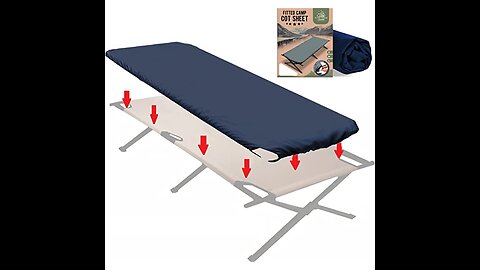 Fitted Camping Cot Sheet for Adult Sleeping Cots. Camping Bedding That fits Most Army cots, Mil...