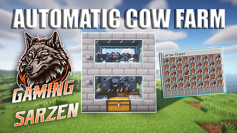 Minecraft Automated leather Farm in Minecraft java education 1.19 java