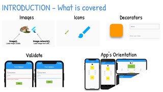 Flutter - Common Widgets - Part 2 - images, icons, decorators, text field, orientation