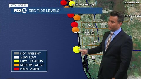 Red Tide Forecast Thursday, March 9, 2023