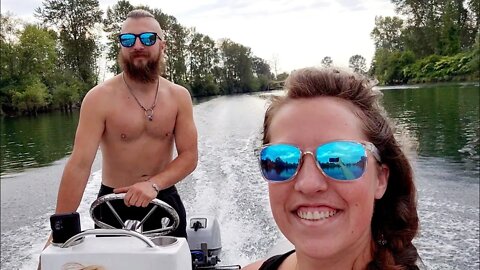 Day Off The Boat- Dinghy Ride To A Sand Bar On The River!