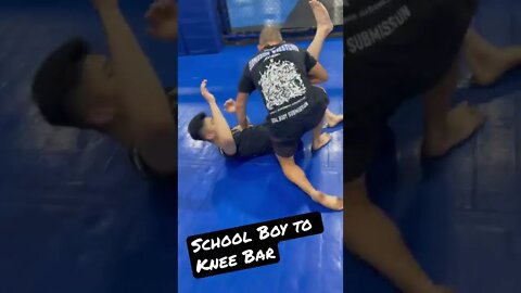 Takedown to Submission - School Boy to Knee Bar