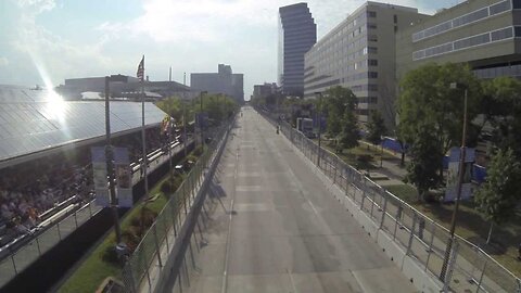 Amazing Indy car video from unauthorized overpass!