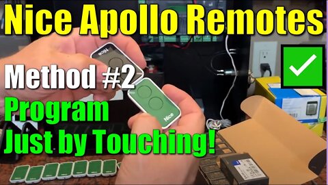 ✅ Nice Apollo ● Method #2 ● Program Remote Just by Touching Existing Remote on 1050 Gate Operator