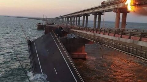 CRIMEAN BRIDGE BLAST. EXCITEMENT AND FEAR IN UKRAINE after bridge blast..