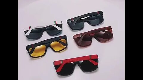 Polaroid Sunglasses Unisex Square Vintage Sun Glasses | Link in the description 👇 to BUY