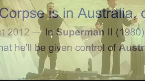 PREDICTIVE PROGRAMMING - 1980 Superman’s ice prism jail Lex given control of Australia 😮
