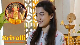 Rashmika Mandanna reached T-Series office to seek blessings of Ganpati Bappa. 🔥 😍