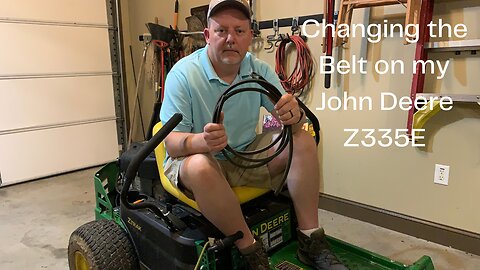Changing the Mower Deck Belt on my John Deere Z335E Zero Turn Mower #johndeere