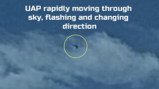 UAP Captured on Camera - 10/02/2023 - High speed, flashing and changing direction - UFO UAP Watch