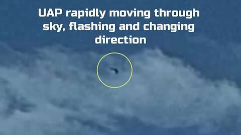 UAP Captured on Camera - 10/02/2023 - High speed, flashing and changing direction - UFO UAP Watch