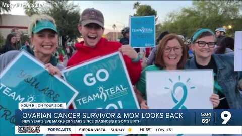 New Year's Eve brings hope for ovarian cancer survivor and her son