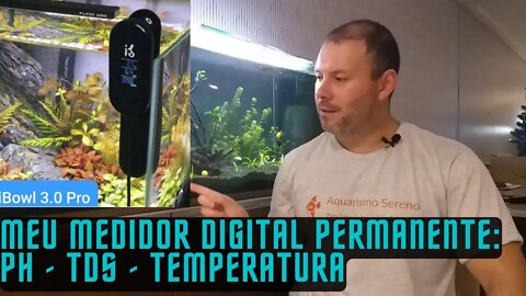 🔴 Medidor Digital Permanente de Ph e TDS Para Aquário iBowl 3