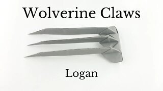 How To Create Origami Wolverine Claws (Logan) - DIY Easy Papercrafts