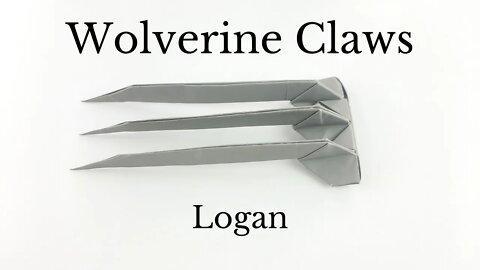 How To Create Origami Wolverine Claws (Logan) - DIY Easy Papercrafts