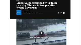 TASER stuns fleeing driver twice after head-on crash in Minnesota
