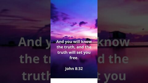 THE TRUTH WILL SET YOU FREE! | MEMORIZE HIS VERSES TODAY | John 8:32