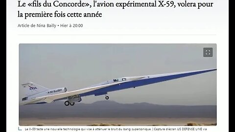 Le «fils du Concorde», l'avion expérimental X-59, volera pour la première fois cette année