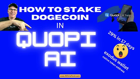 Quopi Ai - How to Stake Dogecoin using Exodus Wallet