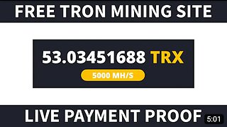Free Tron Mining Site 2023 | Free Cloud Mining Site 2023 | Prozens Live Payment Proof |