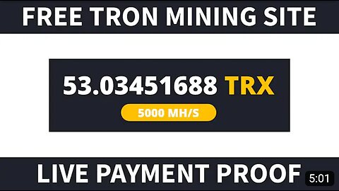 Free Tron Mining Site 2023 | Free Cloud Mining Site 2023 | Prozens Live Payment Proof |