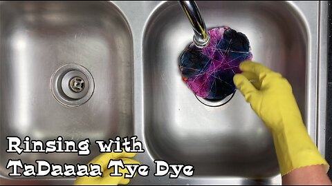 Rinsing Tie Dye with TaDaaaa Tye Dye: Christopher Banks Shirt