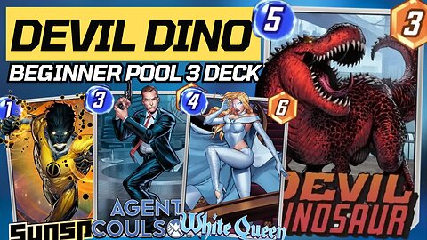 DINO PUTS OUT SO MUCH DAMAGE | Devil Dinosaur/Agent Coulson Beginner Pool 3 Deck Profile & Gameplay