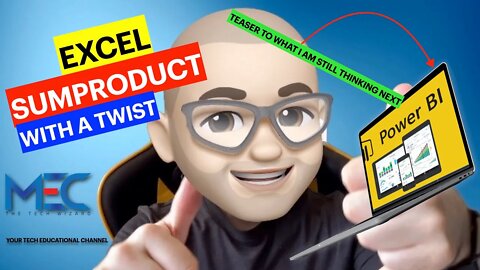 EXCEL SUMPRODUCT WITH A TWIST | ADVANCED | بطريقة خرافية احترافية