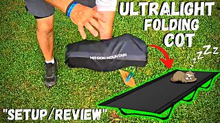 Ultralight Foldable Backpacking Cot Amazon - Setup/Review