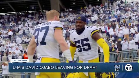 Michigan pass rusher David Ojabo leaving for NFL Draft