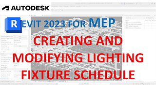 REVIT 2023 FOR MEP - Creating Lighting Fixture Schedule