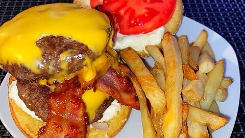 How to make a homemade cheeseburger 🍔