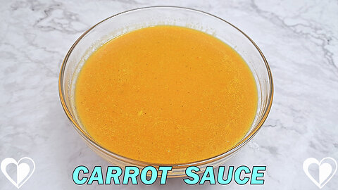 Carrot Sauce | Easy & Delicious SAUCE Recipe TUTORIAL