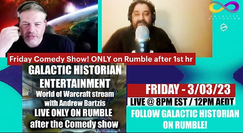 SITH JAR-JAR's FRIDAY COMEDY SHOW with Andrew Bartzis & Monty Dean! (2nd hour ONLY on Rumble)/talking WW1/WW2