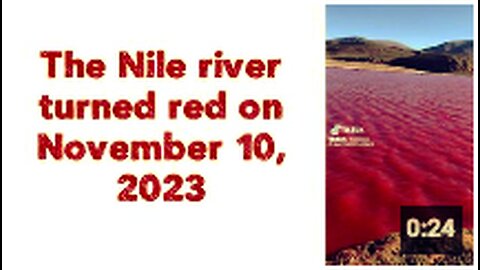 The Nile river turned red on November 10, 2023