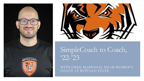 SimpleCoach to Coach with Greg Margolis, Head Women's Coach at Buffalo State
